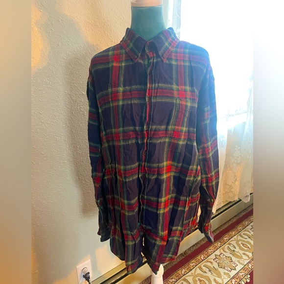 croft & barrow Other - Craft & barrow: red and blue plaid flannel